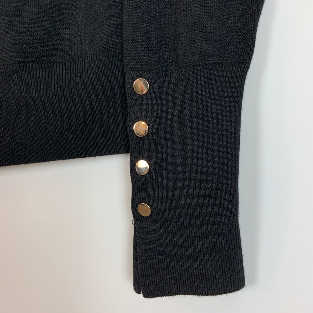 NWT Zara Black V Neck Cardigan Sweater Size Small - Picture 9 of 9